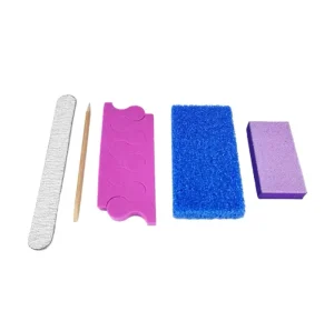 5pcs Finger Nail Care Tools Disposable Professional Nail Tool for Salon Manicure Pedicure Set With Toe Separator
