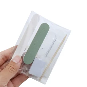 5pcs set Nail File Wood Sticks Cleaning Brush Buffer Block Shiner Professional Disposable Nail Manicure & Pedicure Tools Set