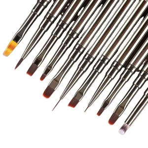 6/9/15/20mm Gel Nail Brush Polish Painting Brush Drawing Nail Art Brush Pen Nail Accessories