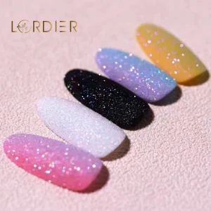 6 Colors Candy Sweater Effect Nail Glittering Nail Art Decoration Nail Glitter