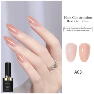 6 Colors Nail Gel Polish 4 in 1 Base Thick Construction Nail Gel