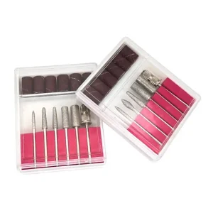 6 Pcs Nail Art Drill Bits Set for Nail Grinding Polishing Sanding Bands for Electric Nail File Pedicure Tools