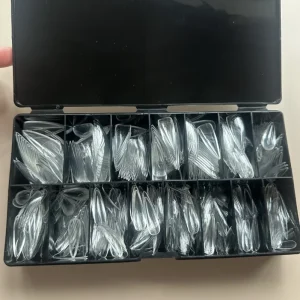 600pcs Press on False Nails Full Cover Long Tips ABS Capsule Pre Designed for Finger Use