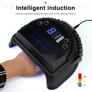 64W Cordless Rechargeable LED Nail Lamp Professional UV Lamp for Salon or Home Use