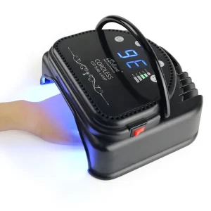64W Metal Rechargeable Cordless Nail Lamp with 32pcs Bulbs