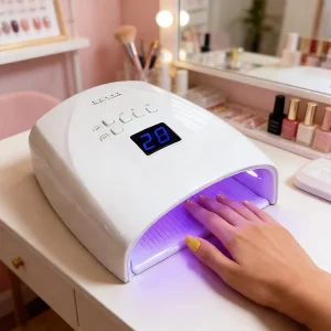 66W Rechargeable UV LED Nail Lamp Wireless Gel Polish Dryer Machine Cordless Use