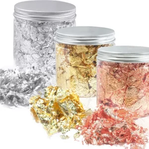 6g Foil Nail Art Holographic Aluminum Nail Foil Flakes Stickers Nail Sequins 3D Glitter Decoration DIY Design Nail Art Supplies