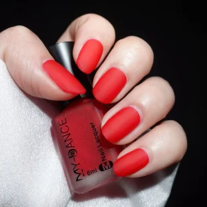 6ml Matte Finish Nail Polish Easy Peel Off Quick Dry Organic Water Based Hot Red Nail Polish for Women