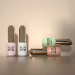 6ml Nail Polish Primers Base Coat Top Coat Adherent Dehydrator Packaging Gel Polish Glass Bottle with Nail Polish Brush Cap