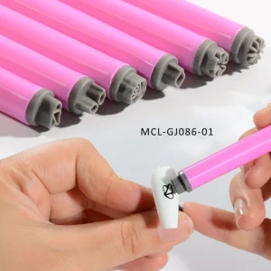 6pcs set Silicon Nail Painting Tools Patterns Nail Art Flower Stamp Pen Tools Product for Nail Stamping