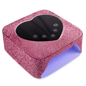72W Diamond Nail Lamp Professional UV LED Cordless Nail Lamp Quick Dry Curing Lamp for Salon Home