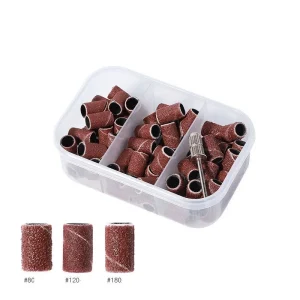 75pcs Nail Drill Bits Sanding Bands for Electric Machine File Grinder Sander Band Set for Nails Gel Removing Tools NAD056