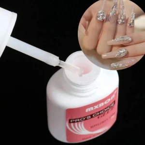 7g Fast Dry Nail Art Glue Super Strong Adhesive False Nail Glue With Brush Acrylic Nail Tips Rhinestones Sticky Beauty Glue