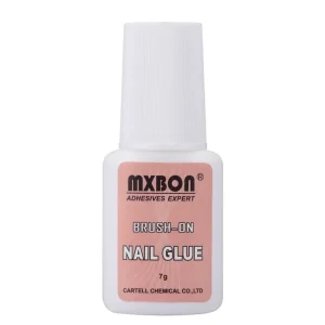 7g Fast Drying Nail Glue for False Nails Glitter Acrylic Decoration with Brush False Nail Tips Design Faux Ongle