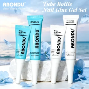 7g Tube Gel Nail Glue and 10g Remover Full Set Glue Nail Set Kit Private Label Air Dry Nail Glue Remover