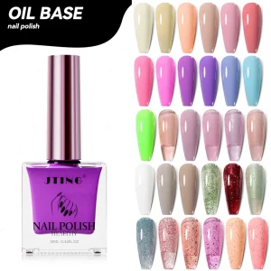 81-Color Nail Polish Set Vegan Regular Nail Lacquer Semi-Permanent High Pigment Breathable Oil Based OEM Private Label