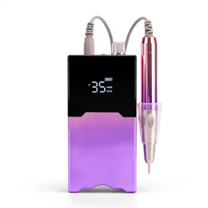 85W Pro Brushless Nail Drill 35000RPM Electric Manicure Drill Machine Rechargeable Pedicure with Desktop Charge Base