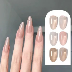 8g 6 Colors Nude Color Gel Nail Polish Watery Jelly Gel Polish Milky Pink Jelly Gel Polish