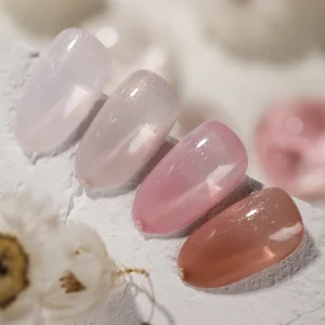 8ml 4colors CE Certified Nails Fashion Ice Jelly Gel Private Label Soak off Long Lasting UV Nail Gel Polish
