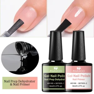 8ml No Need of UV LED Lamp Base Top Coat Nail Art Varnish Manicure Nail Primer Prep Dehydrator Gel Nail Polish