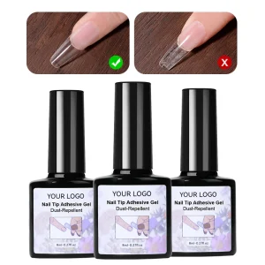 8ml Press On Nail Tips Glue Super Strong Gel X Glue No Bubbles TPO Free Dust Repellent Nail Tip Adhesive Gel