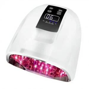 90W Wireless Rechargeable UV LED Nail Lamp with LCD Display 4 Timer Settings 45 Beads Gel Curing Dryer for Salon & Home