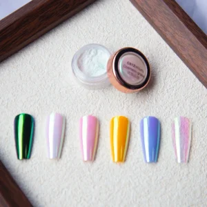 9D Chameleon Pigment Shine 1KG Chrome Mirror Effect Acrylic Nail Powder Business Shining Glitter Nail Art Salon Decoration Beauty Nail Pigment Model
