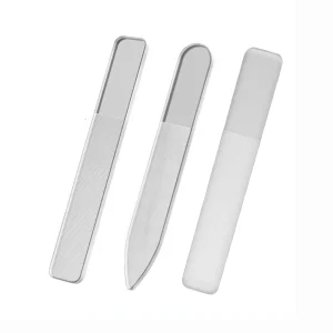 9cm 12cm Nano Glass Nail Shiner Nail Files Crystal Nail Shine Buffer Polisher with Case BT5030
