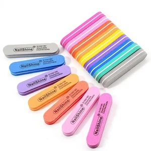9cm Double Sided Straight Emery Nail File Buffing Strip Polishing Pedicure Manicure