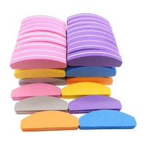 9cm Mini Sponge Nail Files Buffer Block Double Sanding Foam Emery Board Nail Files Tool Gel Durable Supplies Accessories
