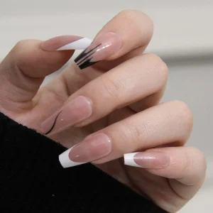 ABS Coffin Design Fake Nails for Sale Fashionable False Nails for Finger Application