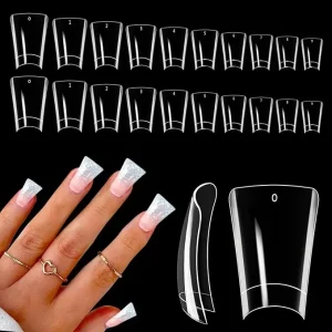 ABS Duck Design Half Cover Duck Nail Tips Clear Nature Style for Nail Art Salon for Finger Application