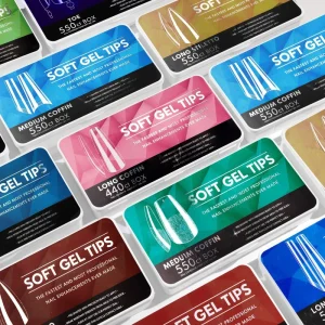 ABS Long Nails Supplies Capsules Almond French Coffin Stiletto Full Half Cover False Nails Artificial Nail Soft Gel Tips Finger