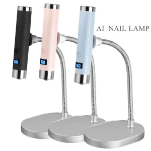 AI Sensor 800MAH Battery Mini Gel Nail Lamp Rechargeable Wireless Cordless Quick Drying UV Nail Lamp