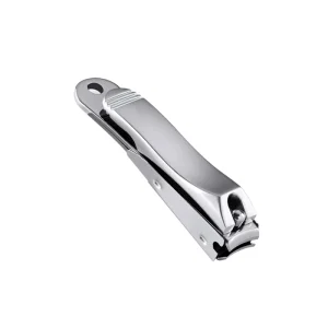 A&N Stainless Steel Flat Shape Manicure Nail Tools Sharp Blade Finger Clipper & Nail Cutter with File