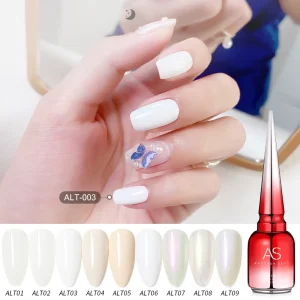 AS Neutral Gel Nail Polish 15ml Milky White Gel Polish Soak Nail Art Manicure Salon DIY Gel Nail Design Decoration