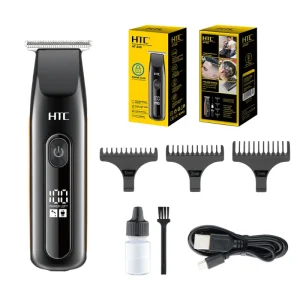 AT-508 3 Seconds Travel Lock Hair Clipper With Digital Display Hair Trimmer Home Using Hair Cutting Two Speeds