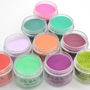 Acrylic Dip Powder Fast Drying Glitter Nail Beauty Custom Private Label Dip Powder