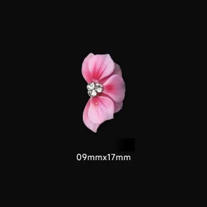 Acrylic Flower Nail Art Decoration Acrylic Carved Flower Side Flowers Nail Charms Nail Jewelry Rhinestones
