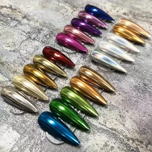 Acrylic Glitter Powder with Mirror Effect for Nail Art Easy Apply