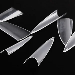 Acrylic Nail Tips 600pcs Stiletto Sharp Nail Tips French Acrylic Nail Tips for 3 Colors Optional