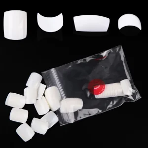 Acrylic Plastic Clear Natural Short Full Cover Toenail Tips Artificial for DIY Foot Manicure Salon Nail Art Supplies