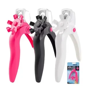 Adjustable Acrylic Nail Clippers Stainless Steel U Shaped Nail Cutter Sizer Catcher False Nail Trimmer for Fingers