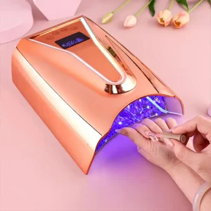 All Gel Compatible Gear Detachable Base Built-in 5200mAh Battery Nail Lamp 128W 45 LED Beads Led Nail Lamp for Professional Nail