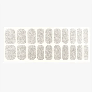 All Silver Pattern 20 Strips Nail Stickers Nail Wraps