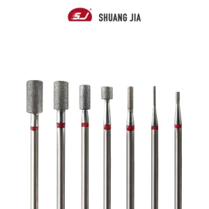 All Size Barrel Shape Manicure Machine Fine Diamond Russian Nail Drill Bits