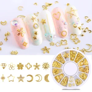 Alloy 3D Art Sticker for Nails Decals Charms Nails Decoration