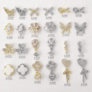 Alloy Charms for Nails Art Accessories Decoration Luxury Nail Charm