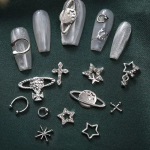 Alloy Nails Accessories Five pointed Star Nail Art Decoration