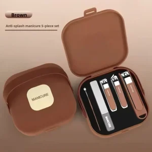 Anti-Splash Portable Nail Clipper Set with Complete Home Nail Care Tools and Nail Art Accessories